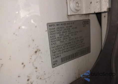 2017 Audi Q7 3.0T Premium z USA, uszkodzony, nr VIN WA1VABF72HD016816